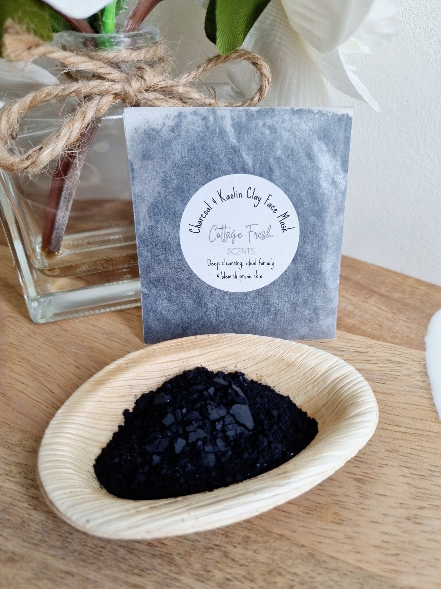 Charcoal & Kaolin Clay Luxurious Dry Face Mask - Face Mask - Cottage Fresh Scents