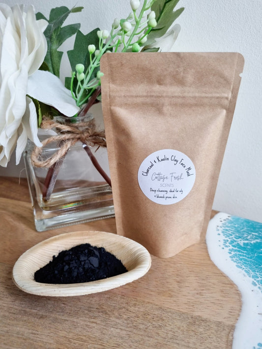 Charcoal & Kaolin Clay Luxurious Dry Face Mask - Face Mask - Cottage Fresh Scents