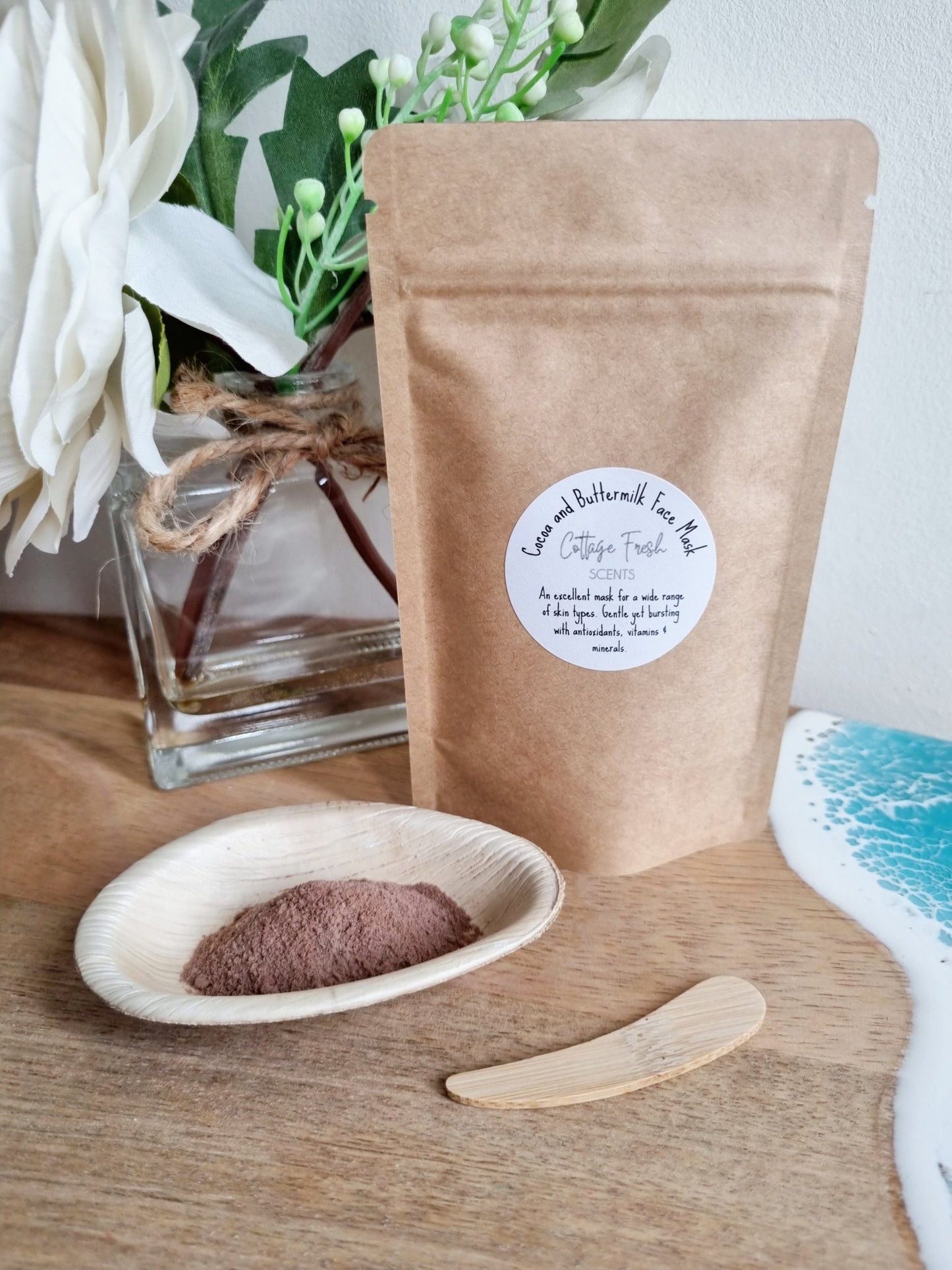 Cocoa & Buttermilk Luxurious Dry Face Mask - Dry Clay Face Mask - Cottage Fresh Scents