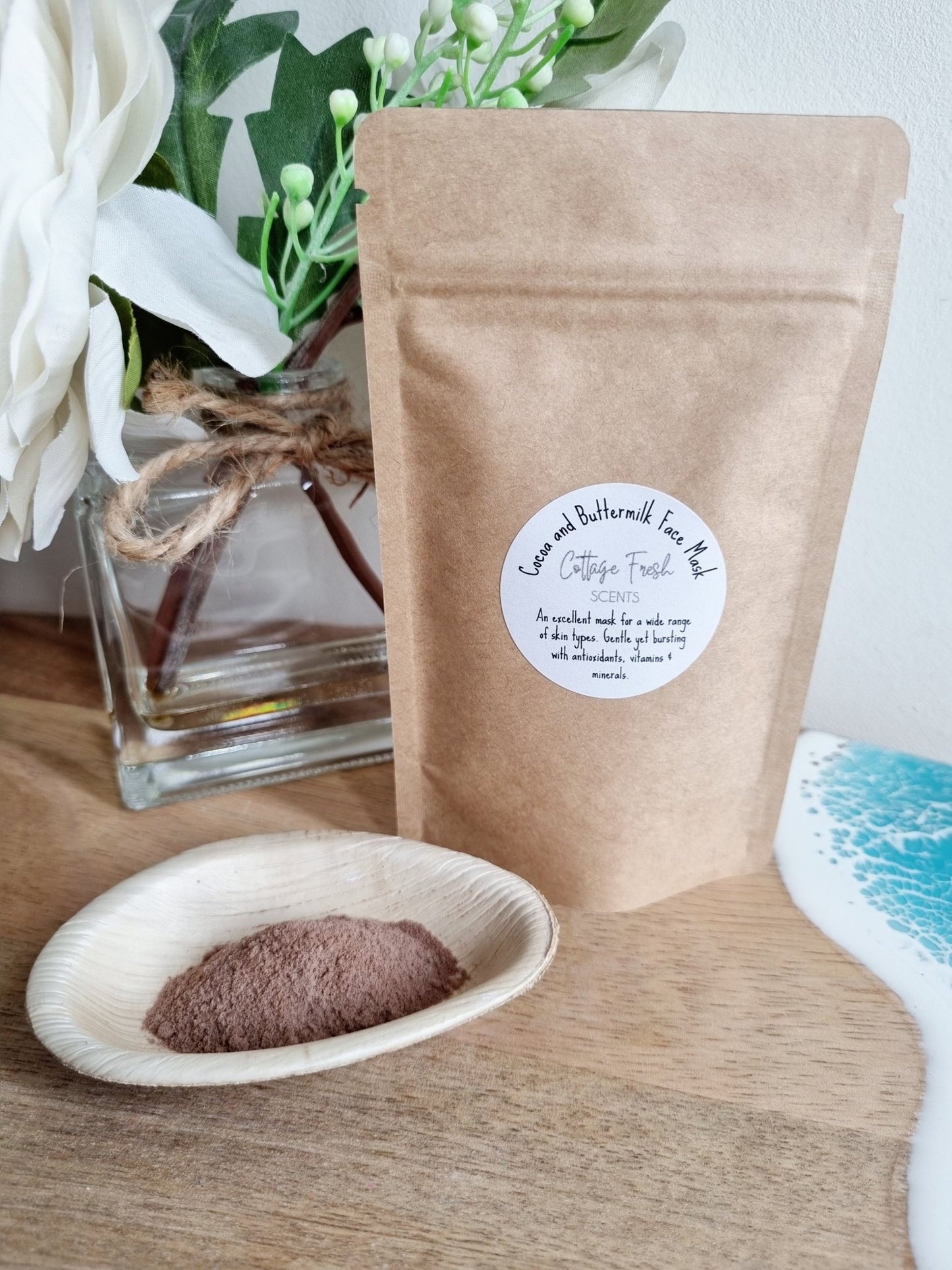 Cocoa & Buttermilk Luxurious Dry Face Mask - Dry Clay Face Mask - Cottage Fresh Scents