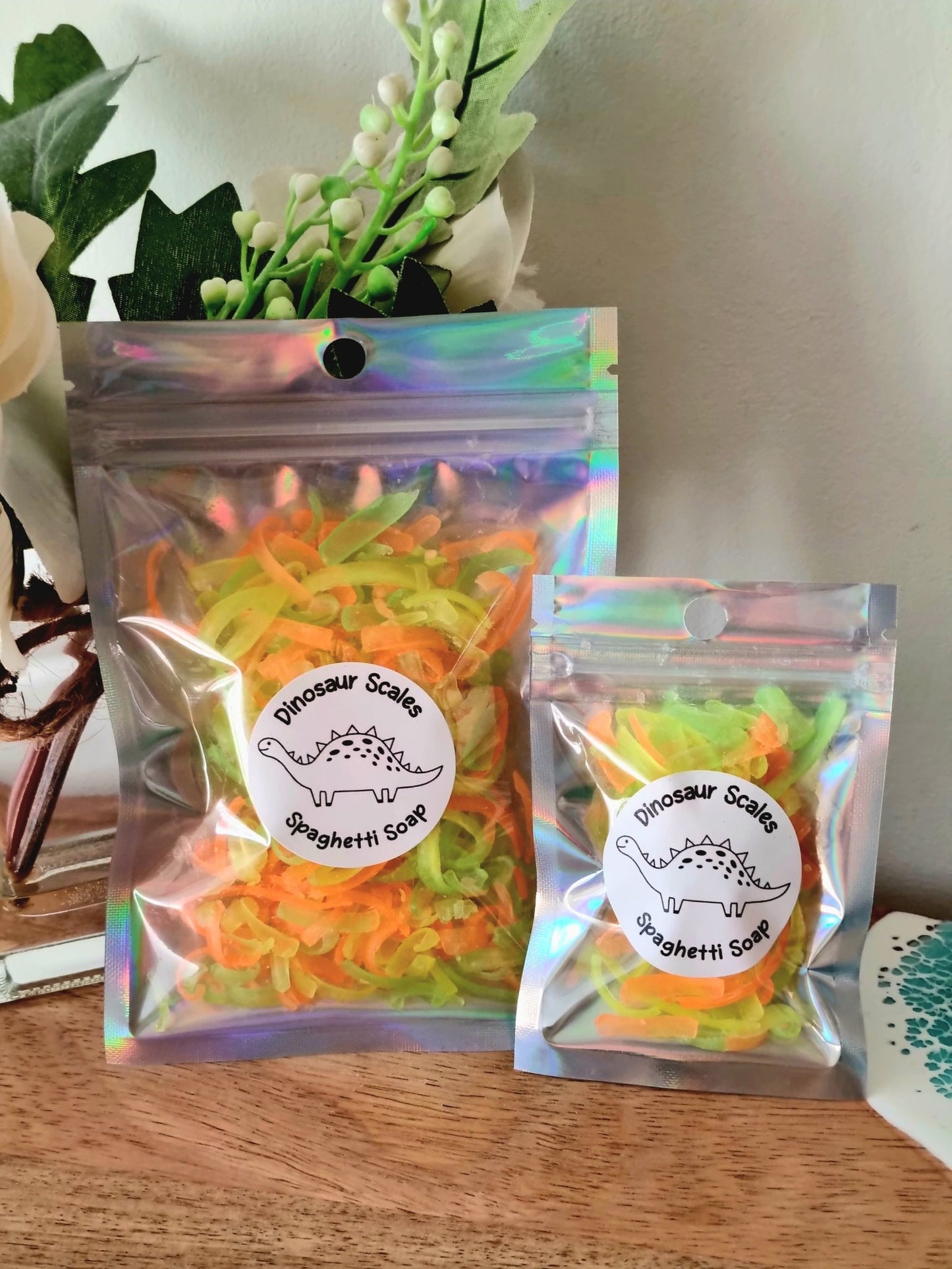 Dinosaur Themed Spaghetti Soap - Spaghetti Soap - Cottage Fresh Scents