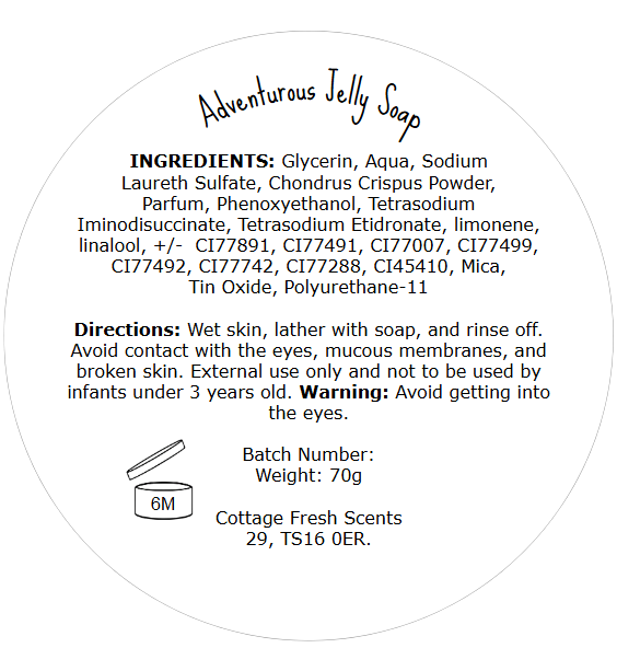 Football Themed Jelly Soap, Novelty Bath Gift - Jelly Soap - Cottage Fresh Scents