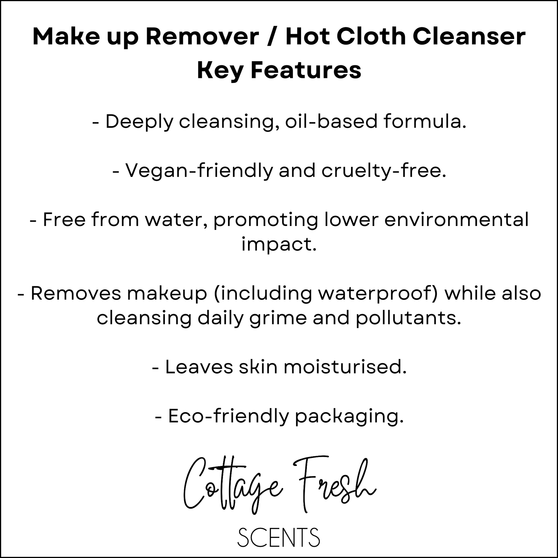 Lavender & Patchouli Make Up Remover / Hot Cloth Cleanser - Make Up Remover / Cleanser - Cottage Fresh Scents