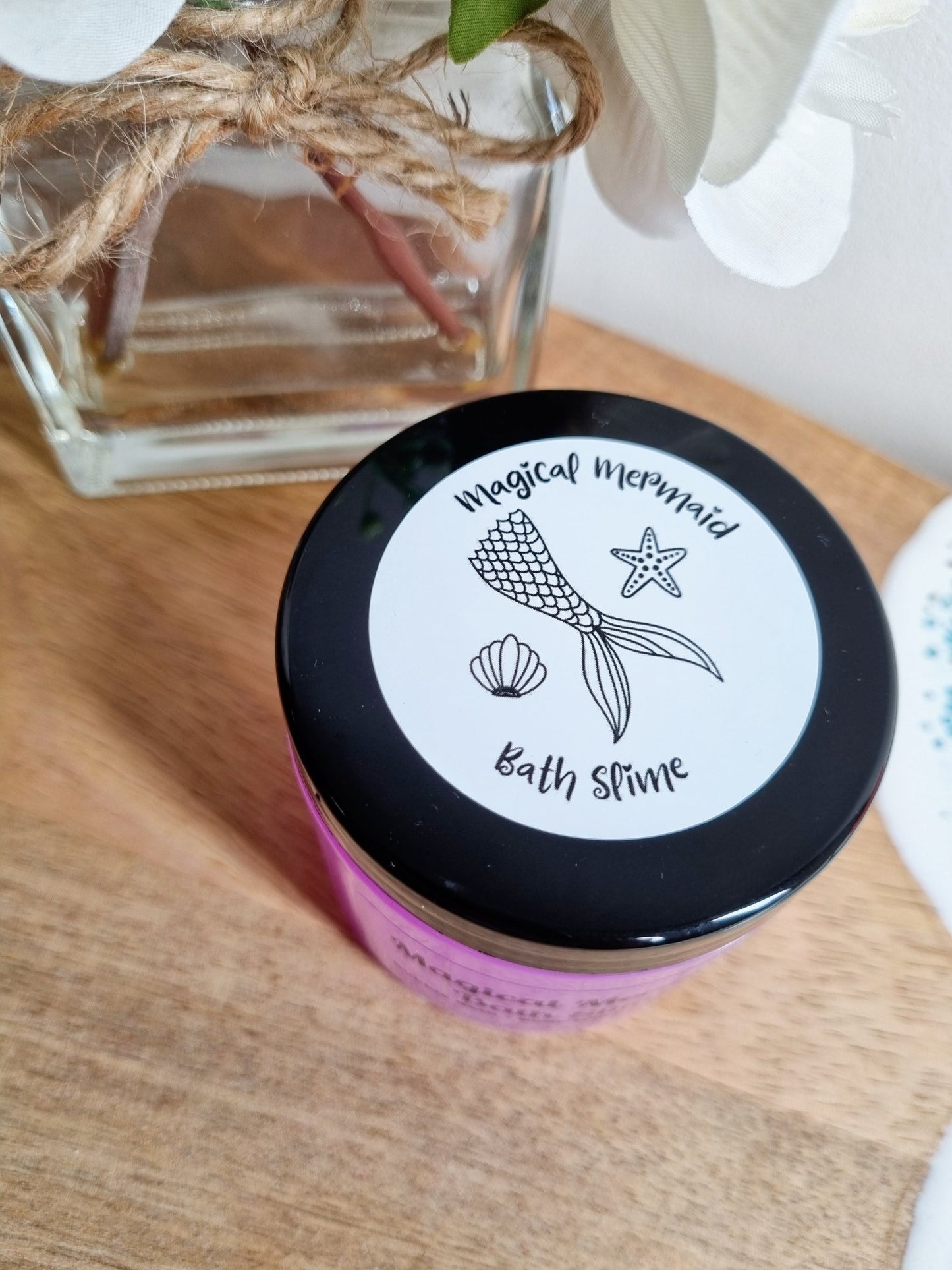 Magical Mermaid Bubble Bath Slime, Violet Sparkle Scented - Bubble Bath - Cottage Fresh Scents