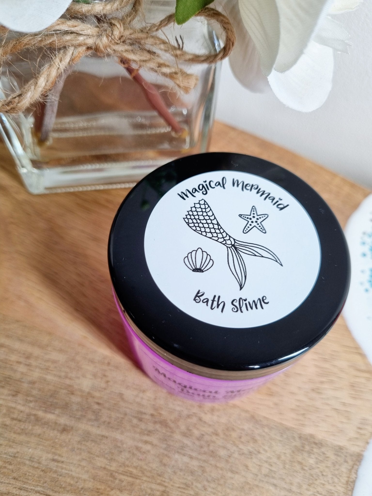 Magical Mermaid Bubble Bath Slime, Violet Sparkle Scented - Bubble Bath - Cottage Fresh Scents