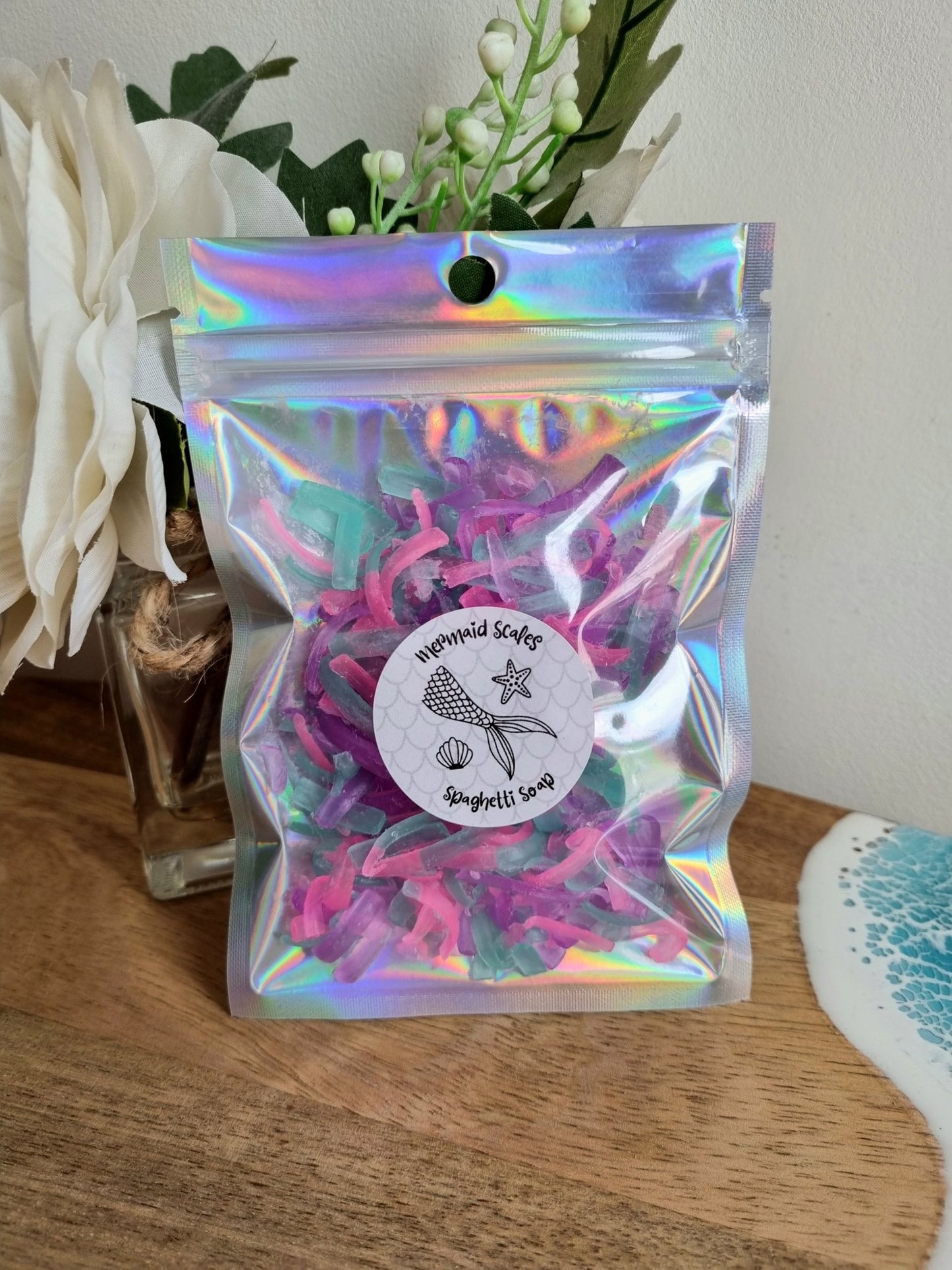 Mermaid Themed Spaghetti Soap - Spaghetti Soap - Cottage Fresh Scents