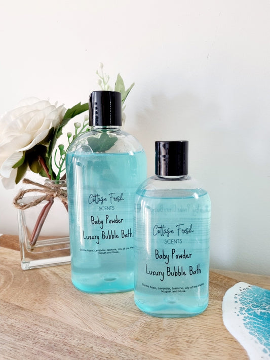 Baby Powder Luxury Bubble Bath - Bubble Bath - Cottage Fresh Scents