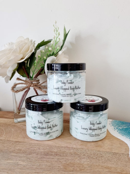 Baby Powder Luxury Whipped Body Butter Mousse - Body Butter - Cottage Fresh Scents