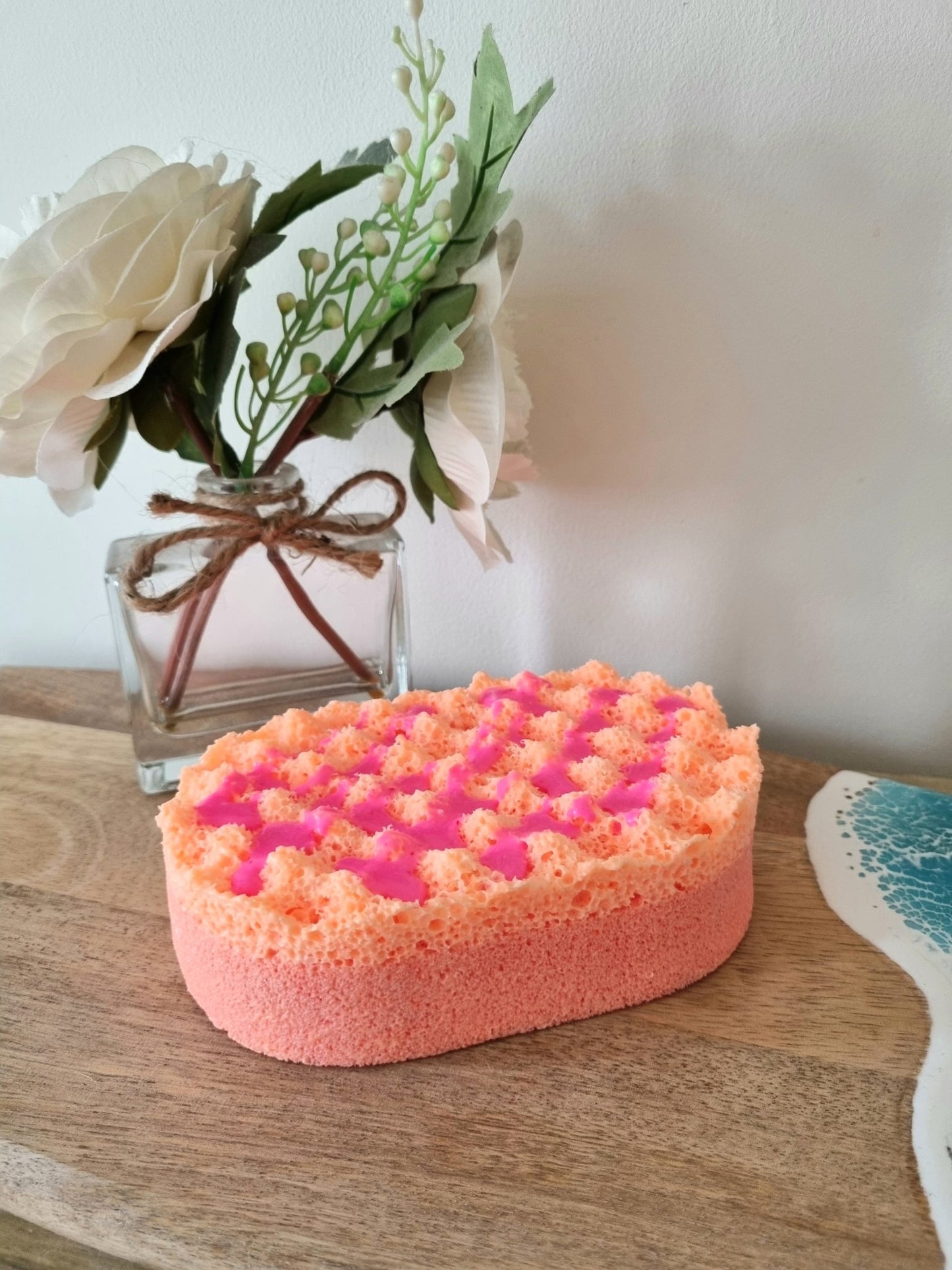 Fruit Salad Soap Infused Exfoliating Massage Sponge - Soap Sponge - Cottage Fresh Scents