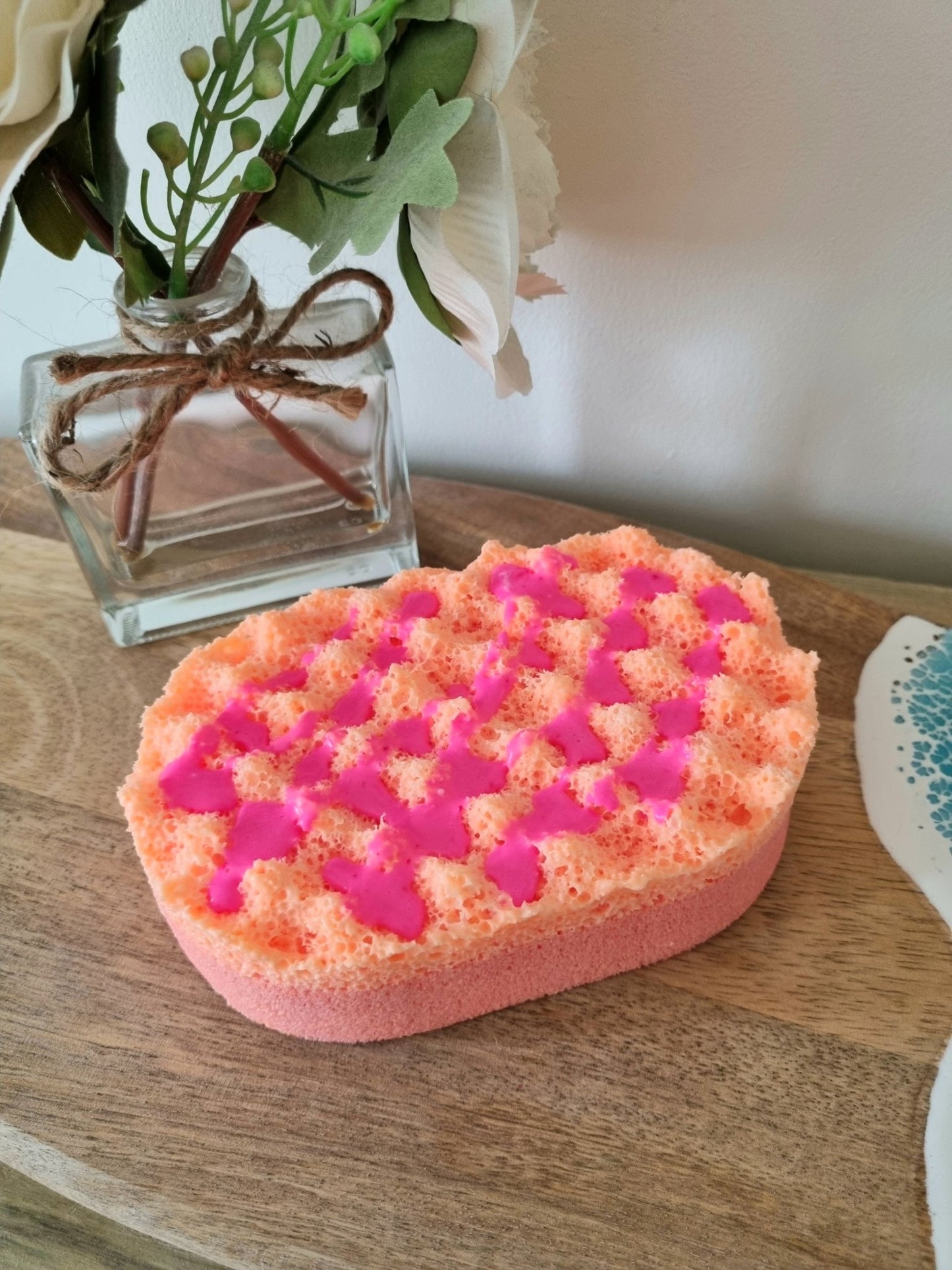 Fruit Salad Soap Infused Exfoliating Massage Sponge - Soap Sponge - Cottage Fresh Scents