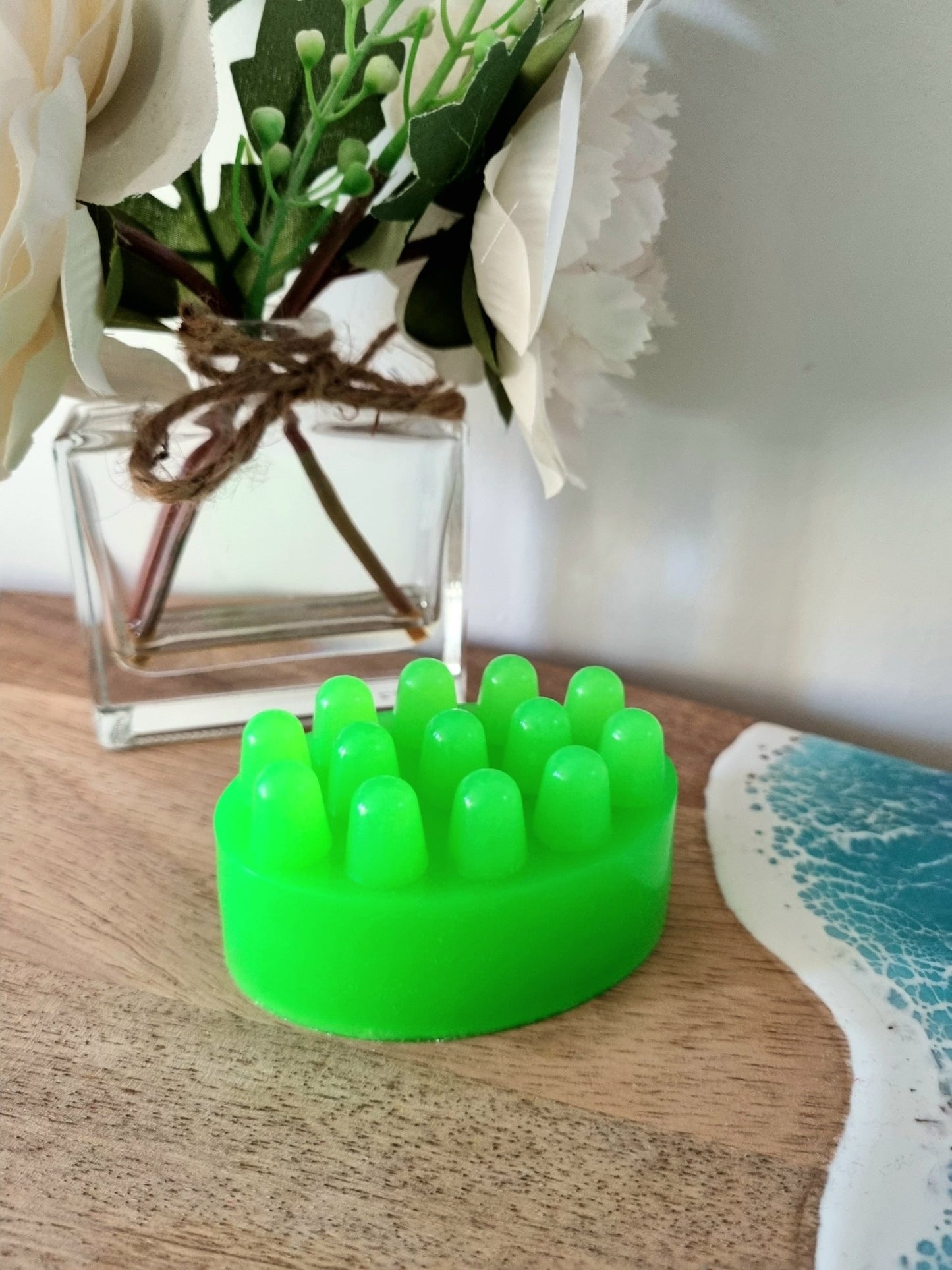 Green Apple Massage Soap Bar - Massage Soap Bar - Cottage Fresh Scents