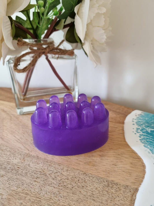Purple Rain Massage Soap Bar - Massage Soap Bar - Cottage Fresh Scents