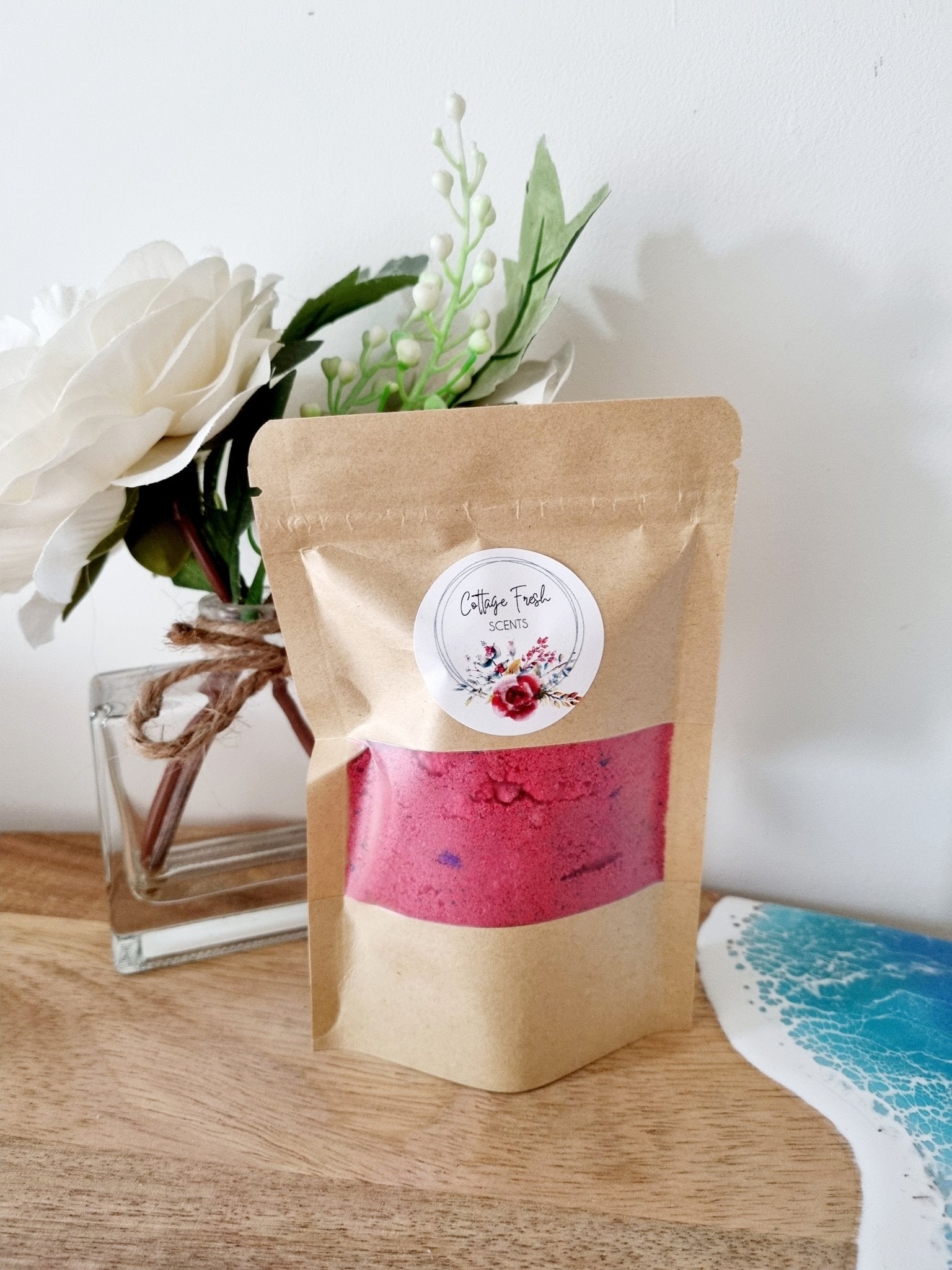 Raspberry Fizz Bath Bomb Dust - Bath Bombs - Cottage Fresh Scents