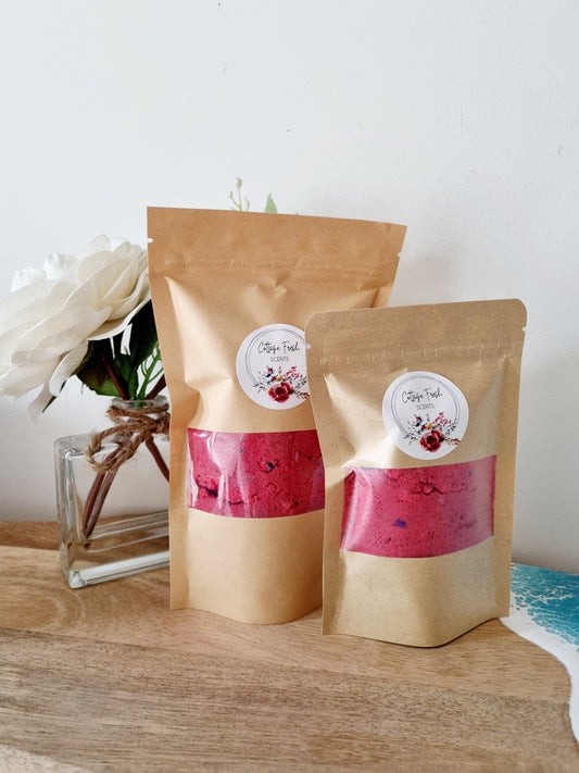 Raspberry Fizz Bath Bomb Dust - Bath Bombs - Cottage Fresh Scents