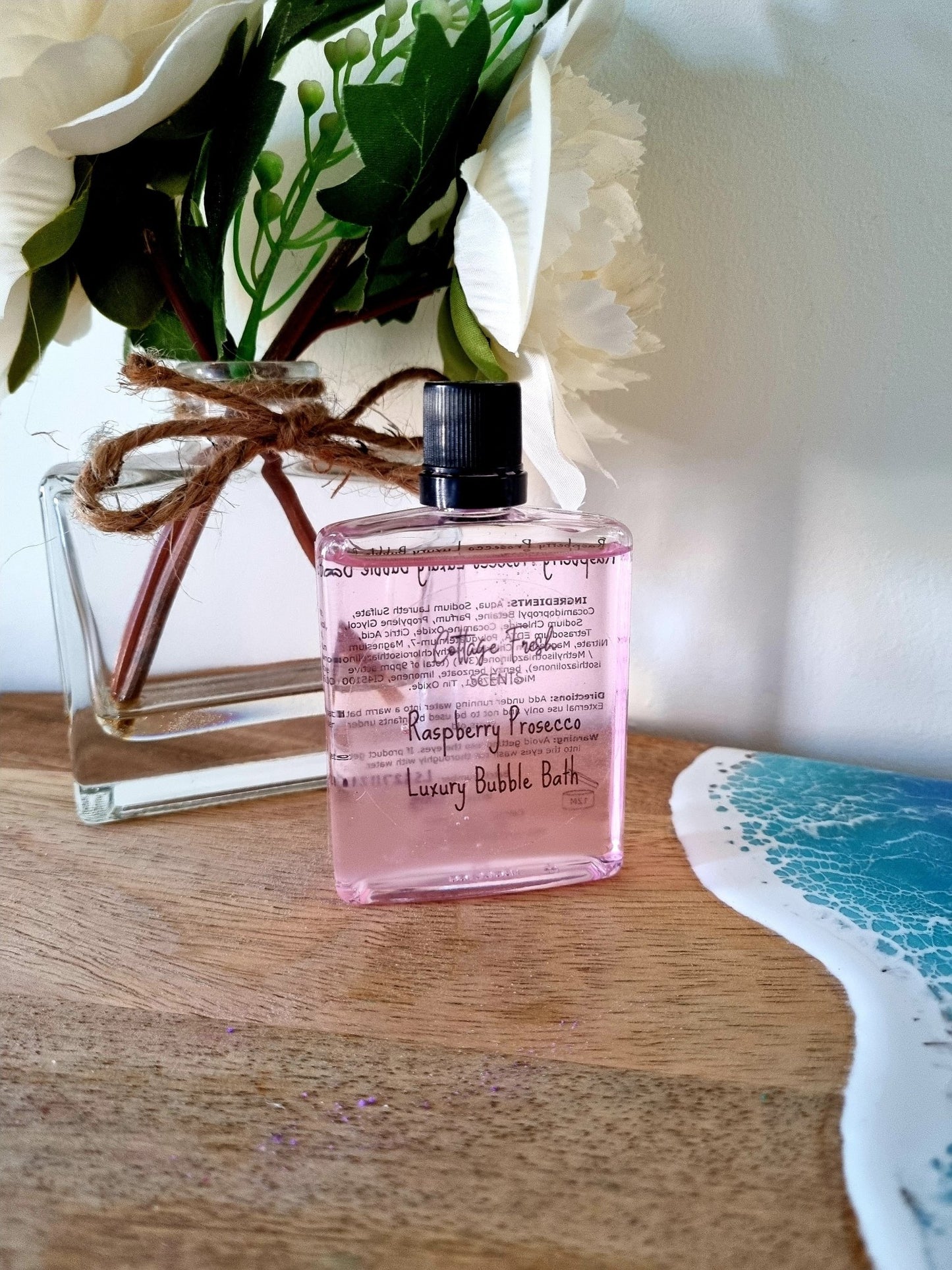 Raspberry Fizz Luxury Bubble Bath - Bubble Bath - Cottage Fresh Scents