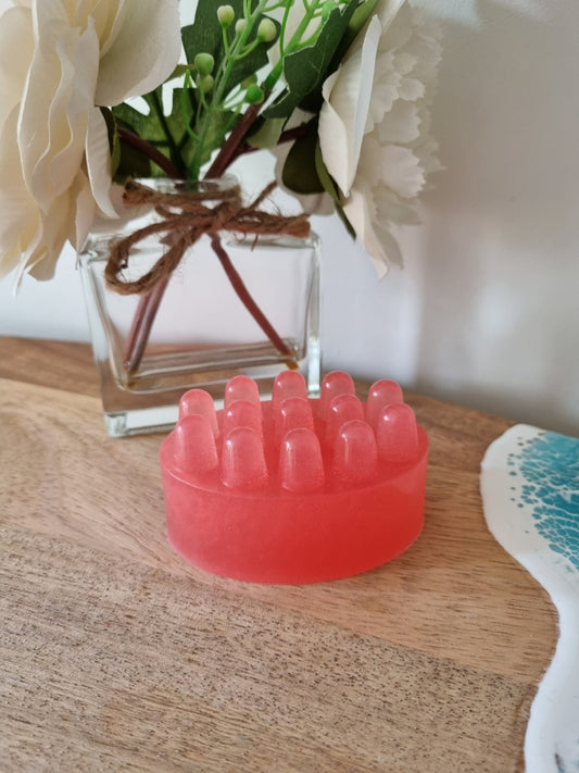 Raspberry Fizz Massage Soap Bar - Massage Soap Bar - Cottage Fresh Scents