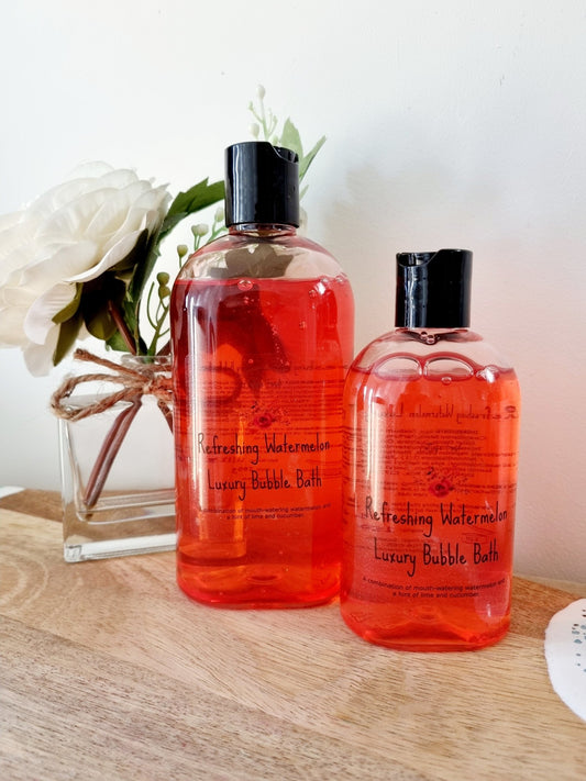 Refreshing Watermelon Luxury Bubble Bath - Bubble Bath - Cottage Fresh Scents