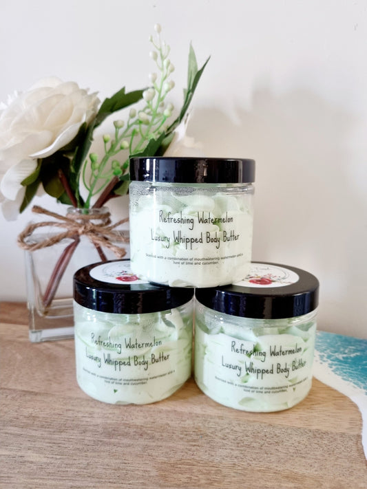 Refreshing Watermelon Luxury Whipped Body Butter Mousse - Body Butter - Cottage Fresh Scents