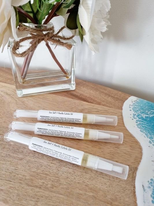 Sea Salt & Vanilla Cuticle Oil - Cuticle Oil - Cottage Fresh Scents