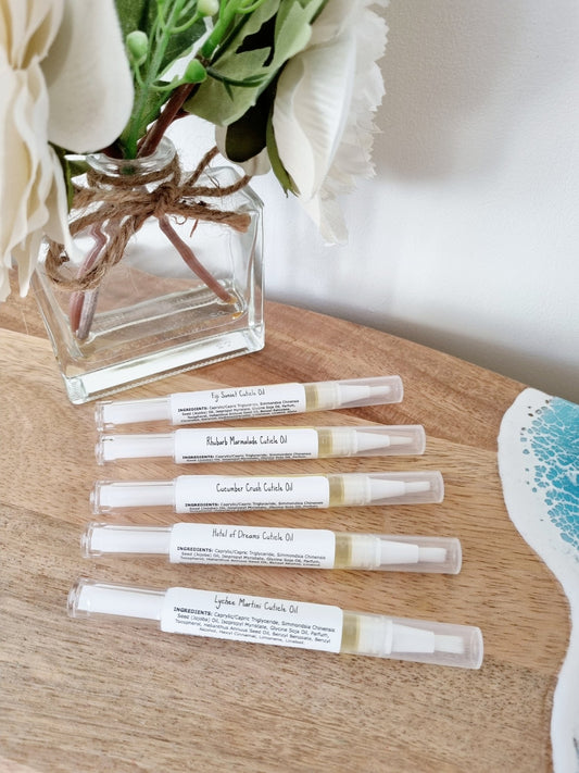 Set of 5 or 10 Cuticle Oil Pens - Cuticle Oil - Cottage Fresh Scents