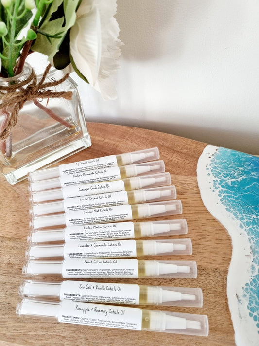 Set of 5 or 10 Cuticle Oil Pens - Cuticle Oil - Cottage Fresh Scents