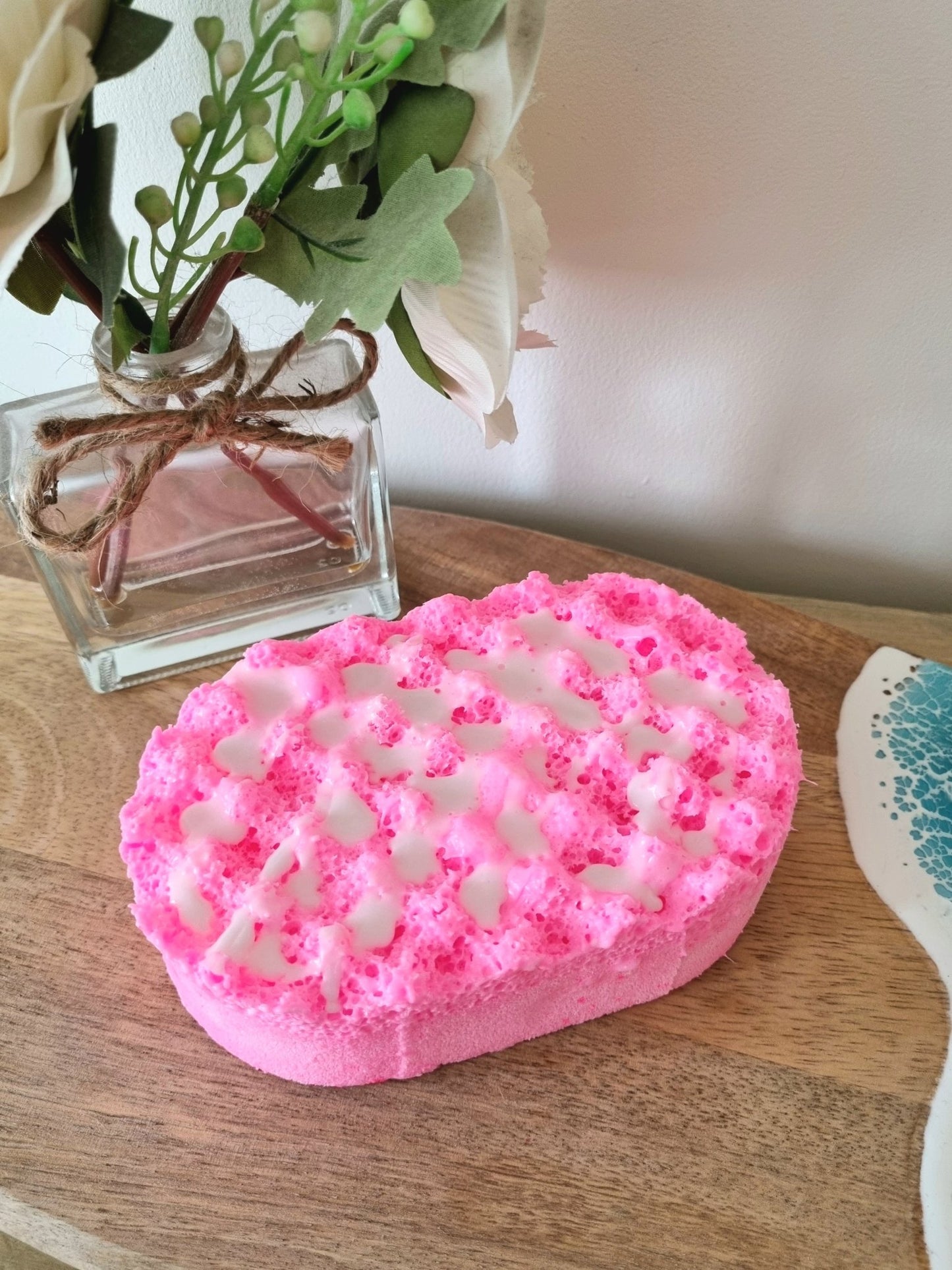 Snow Pixie Soap Infused Exfoliating Massage Sponge - Soap Sponge - Cottage Fresh Scents
