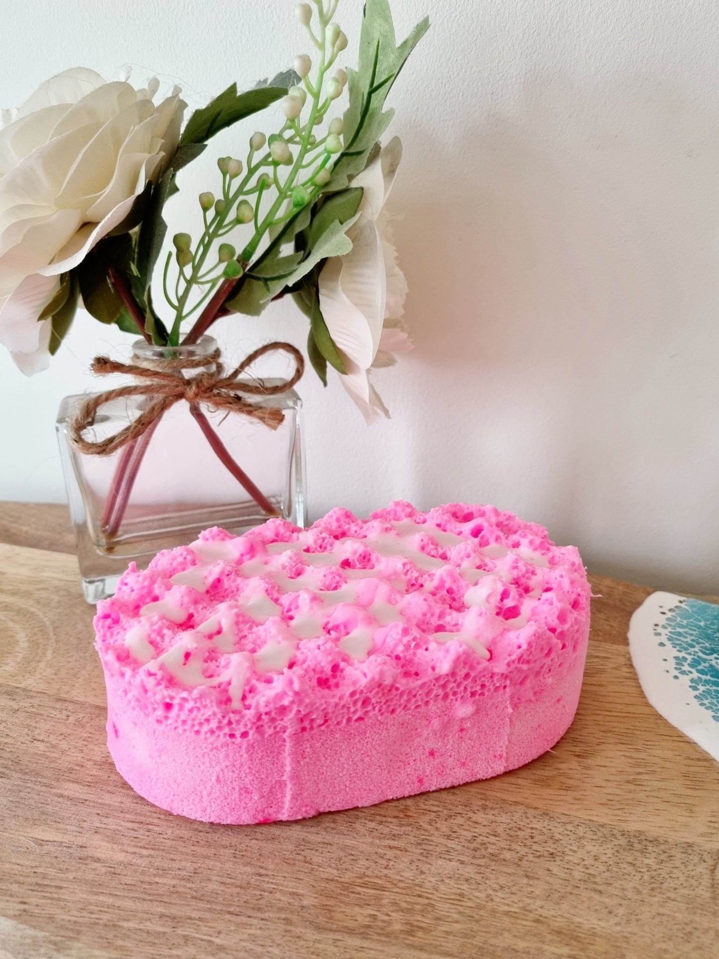 Snow Pixie Soap Infused Exfoliating Massage Sponge - Soap Sponge - Cottage Fresh Scents