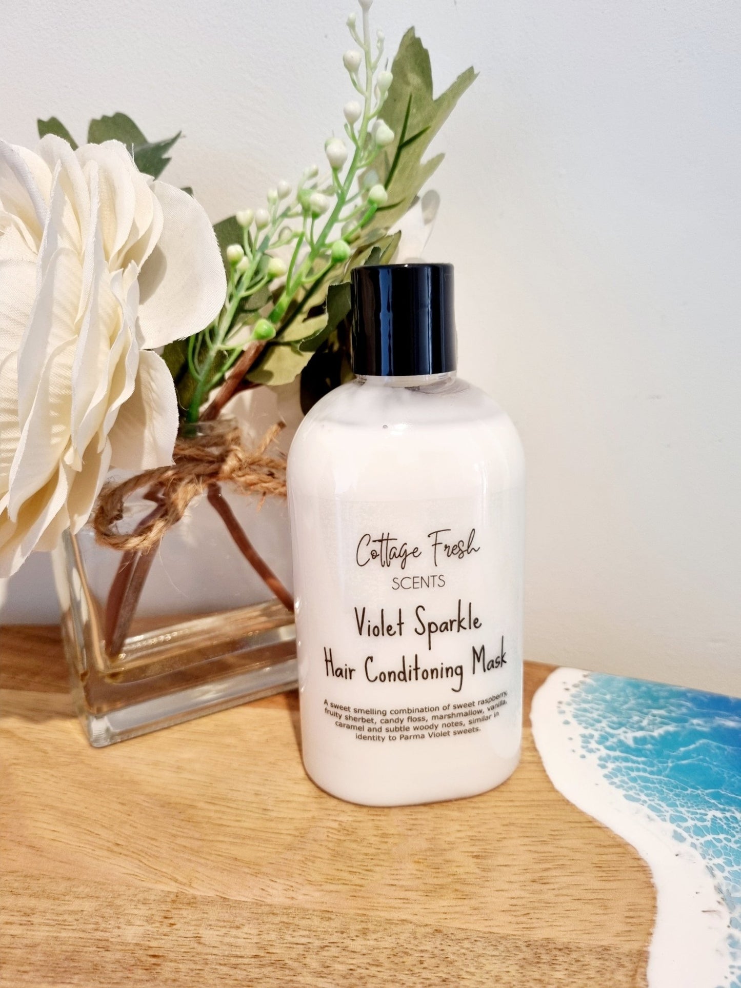 Violet Sparkle Hair Conditioning Mask - Conditioning Hair Mask - Cottage Fresh Scents