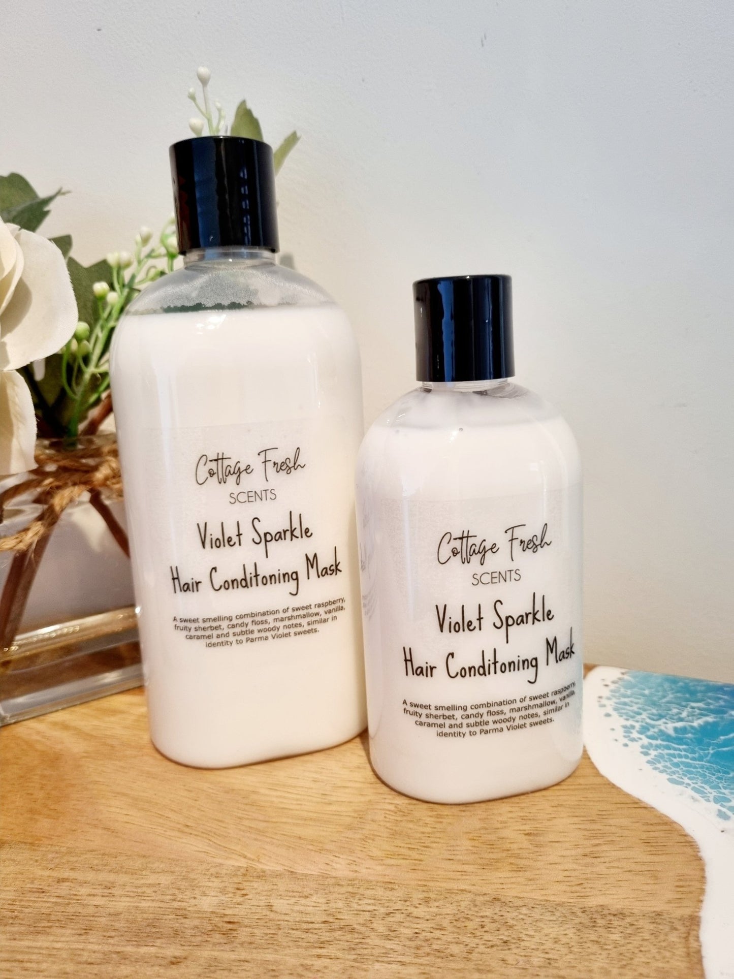 Violet Sparkle Hair Conditioning Mask - Conditioning Hair Mask - Cottage Fresh Scents