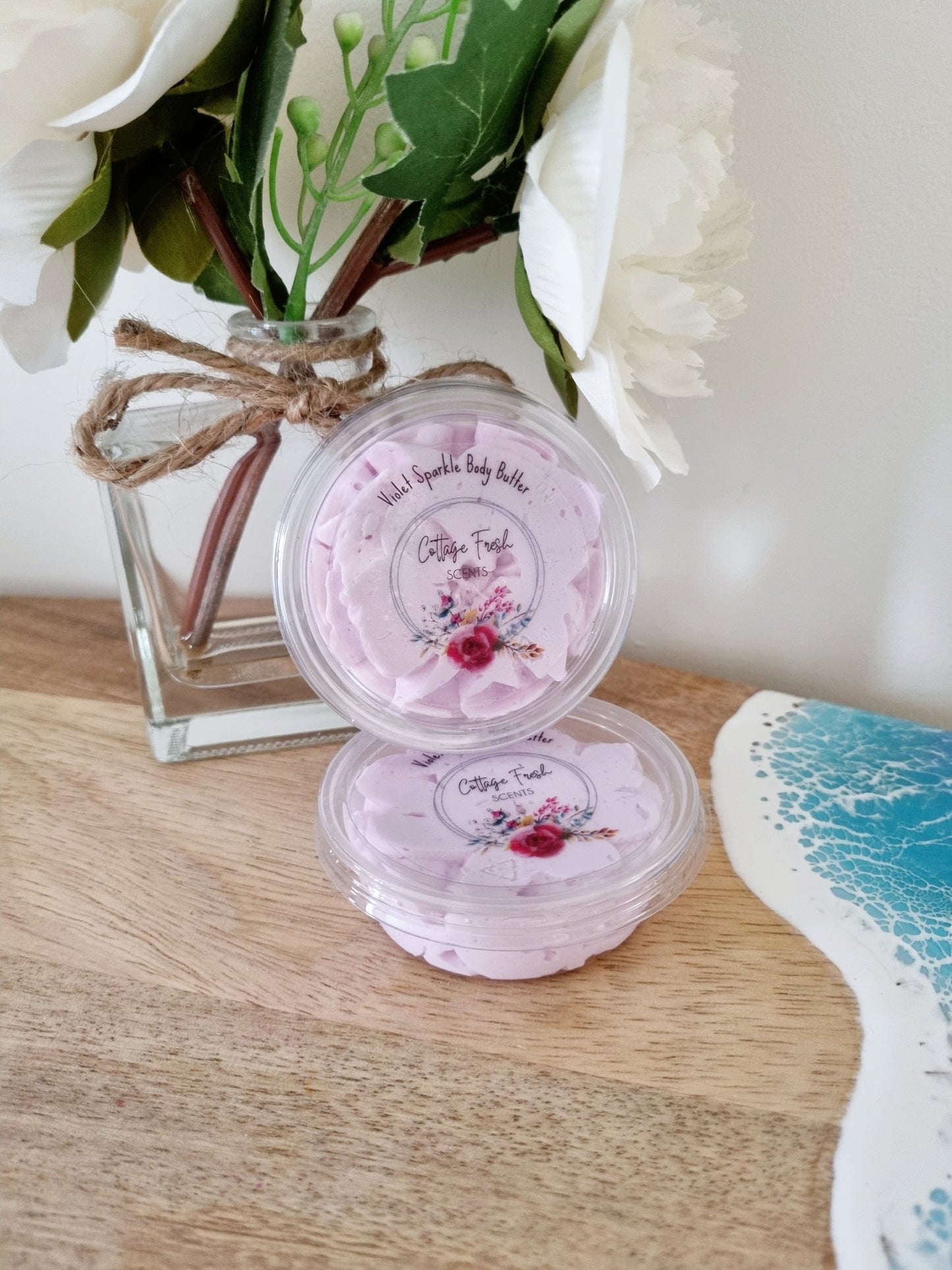 Violet Sparkle Luxury Whipped Body Butter Mousse - Body Butter - Cottage Fresh Scents
