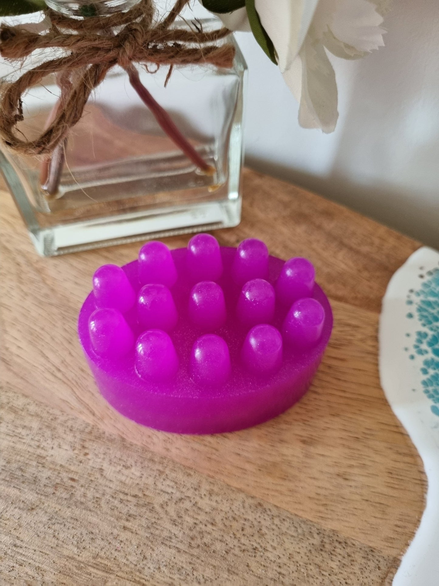 Violet Sparkle Massage Soap Bar - Massage Soap Bar - Cottage Fresh Scents