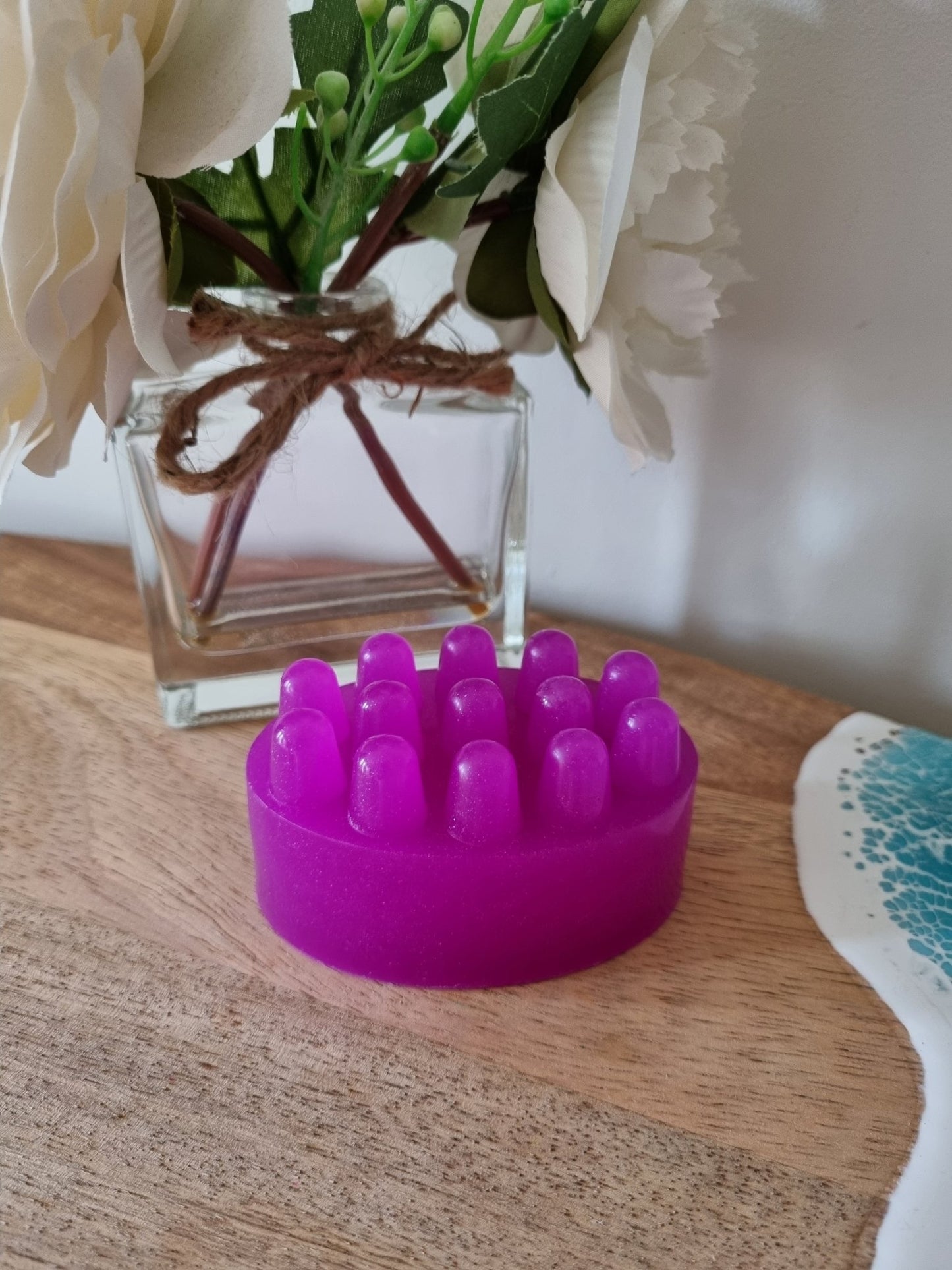 Violet Sparkle Massage Soap Bar - Massage Soap Bar - Cottage Fresh Scents