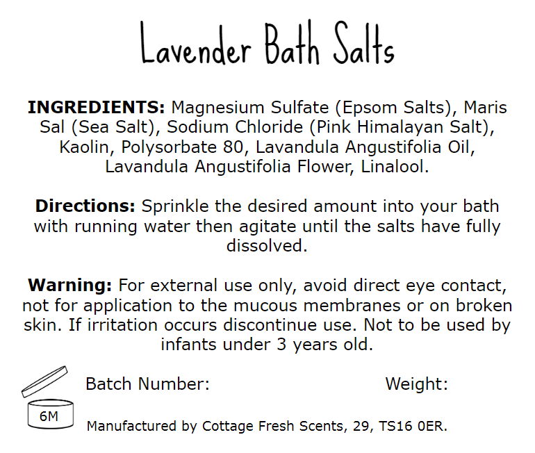 Lavender Bath Salts - Vegan Self Care Gift