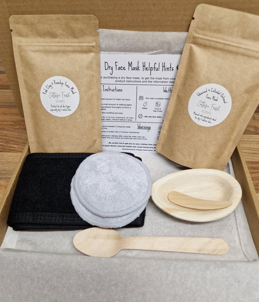 Clay Face Mask Gift Set, Natural Vegan Skincare - Gift Set - Cottage Fresh Scents