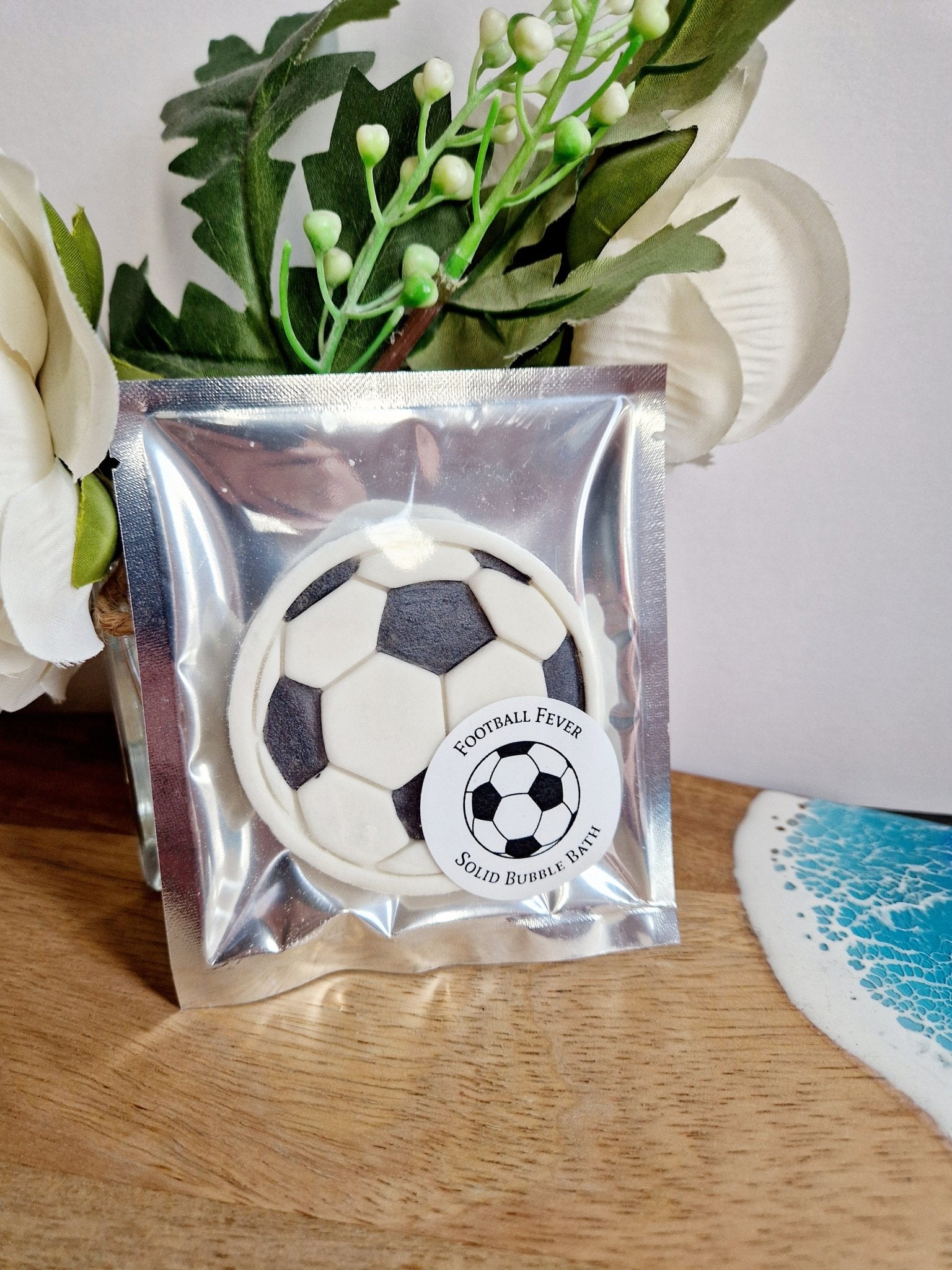 Football Themed Solid Bubble Bath - Novelty Gift - Solid Bubble Bath Bar - Cottage Fresh Scents