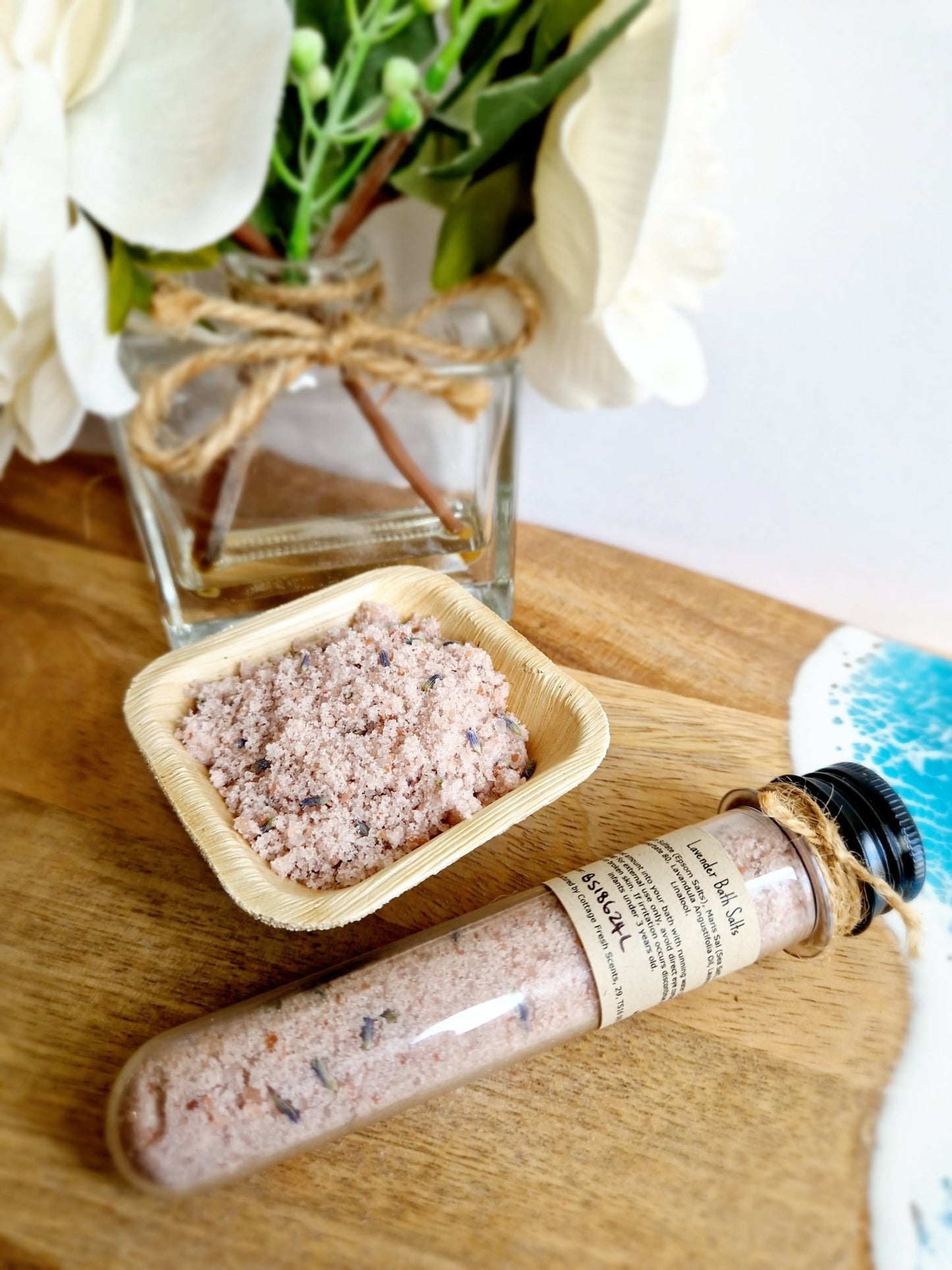 Lavender Bath Salts - Vegan Self Care Gift - Bath Salts - Cottage Fresh Scents