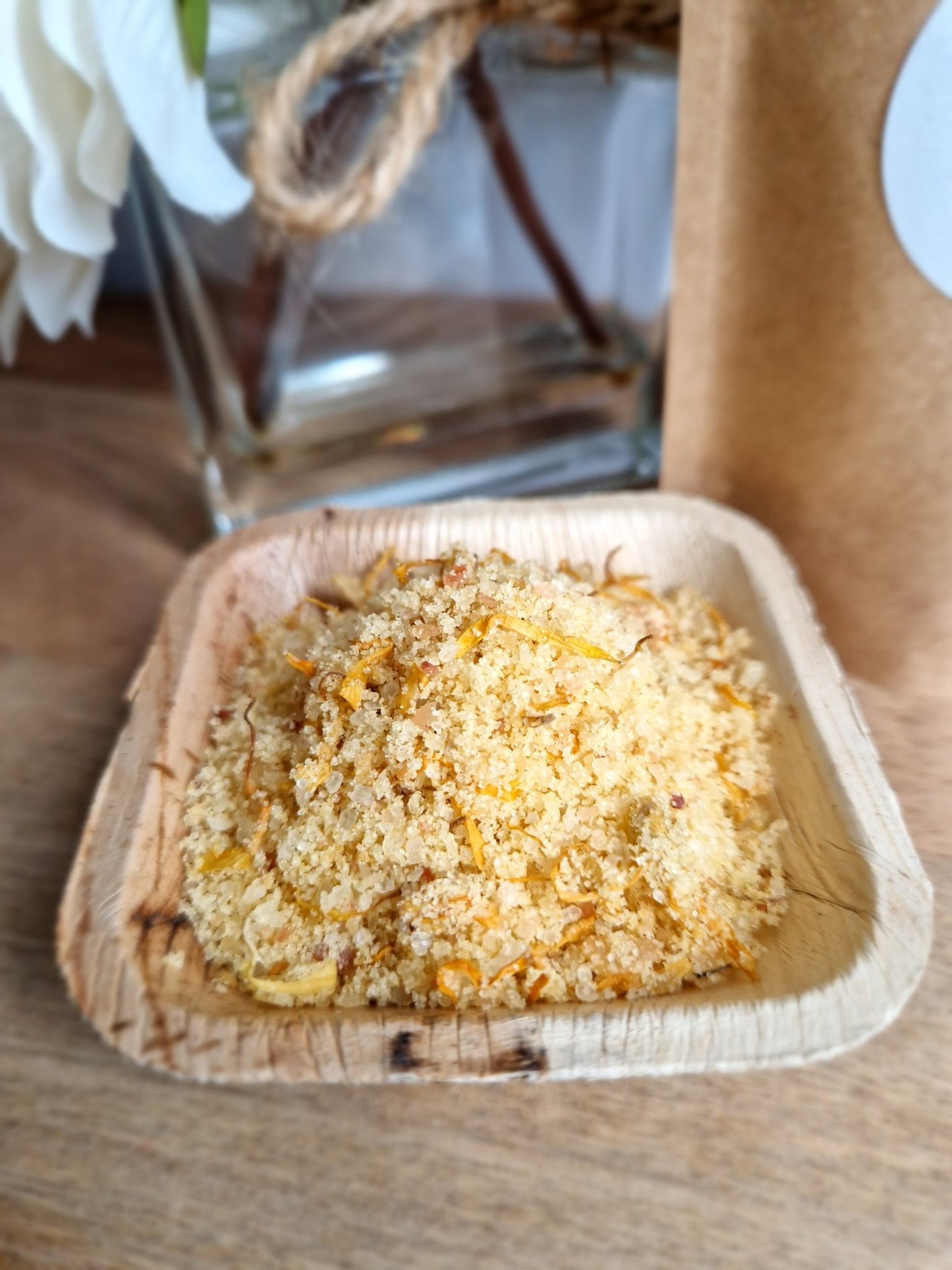 Lemon & Geranium Bath Salts - Vegan Self Care Gift - Bath Salts - Cottage Fresh Scents
