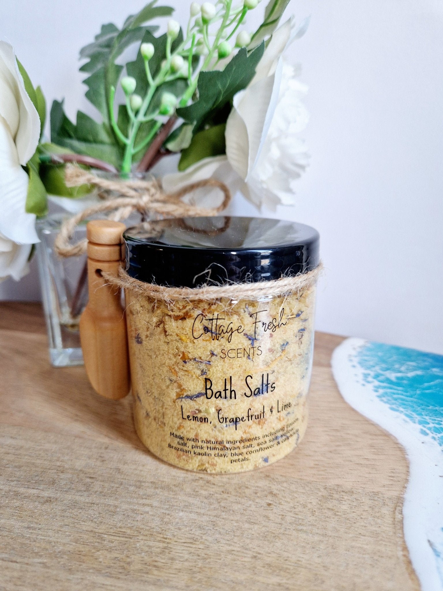 Lemon, Grapefruit & Lime Bath Salts - Vegan Self Care Gift - Bath Salts - Cottage Fresh Scents