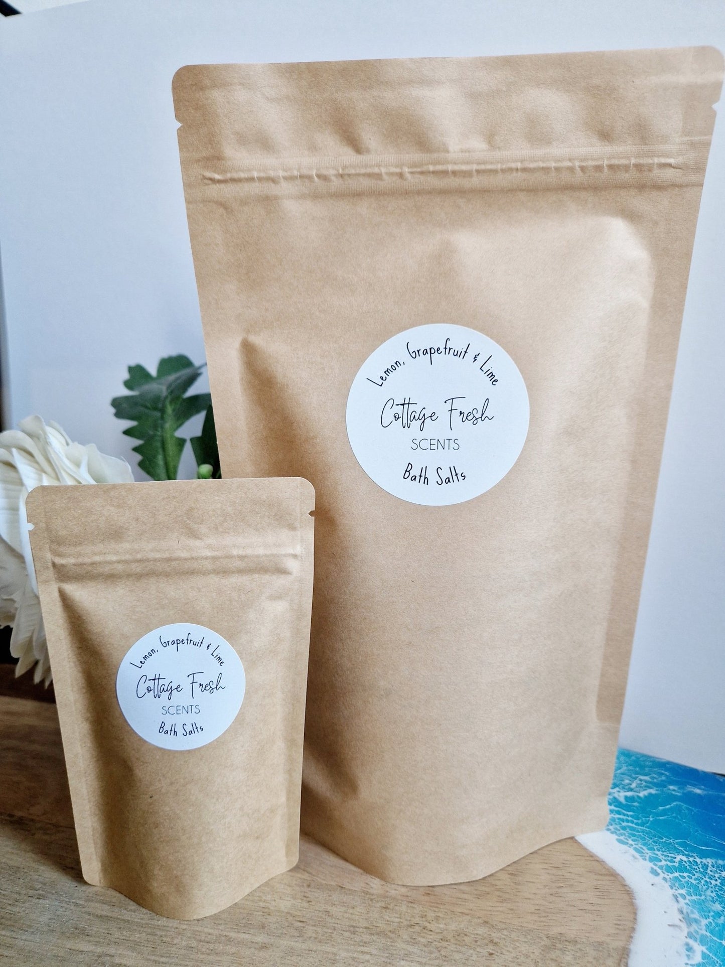 Lemon, Grapefruit & Lime Bath Salts - Vegan Self Care Gift - Bath Salts - Cottage Fresh Scents