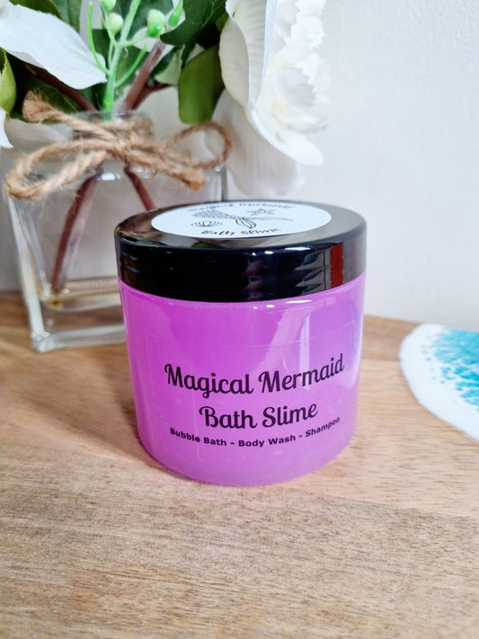 Magical Mermaid Bubble Bath Slime, Violet Sparkle Scented - Bubble Bath - Cottage Fresh Scents