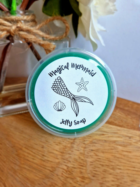 Mermaid Themed Jelly Soap, Novelty Bath Gift - Jelly Soap - Cottage Fresh Scents