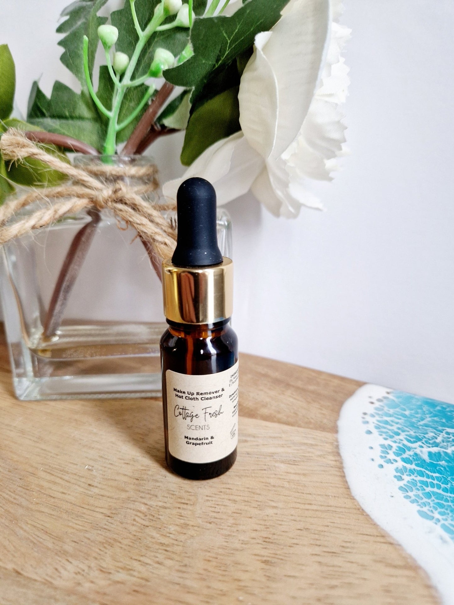 Natural Vegan - Hot Cloth Facial Cleanser and Make Up Remover: Mandarin & Grapefruit Scented - Make Up Remover / Cleanser - Cottage Fresh Scents