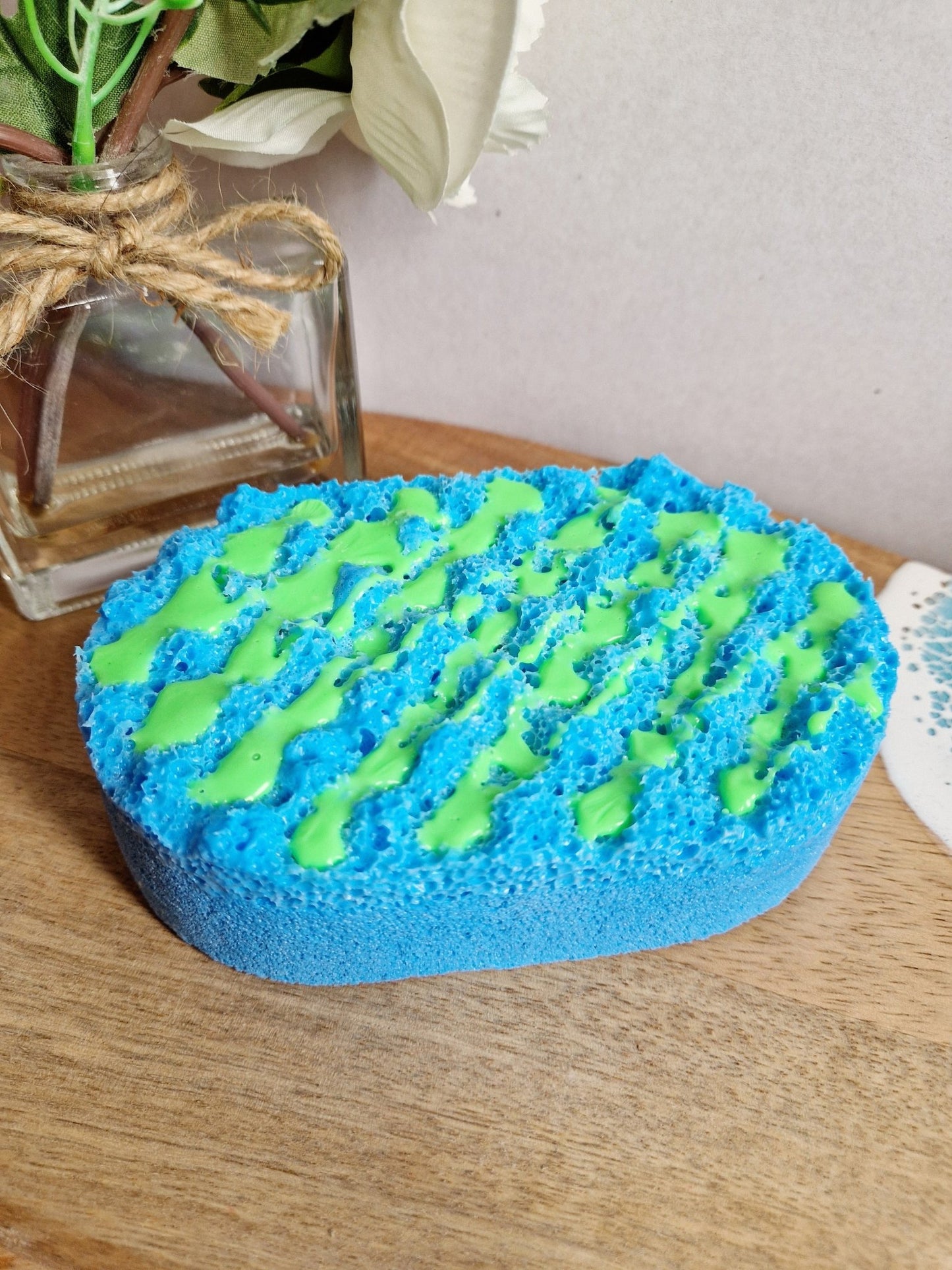 Savage Soap Infused Exfoliating Massage Sponge - Soap Sponge - Cottage Fresh Scents