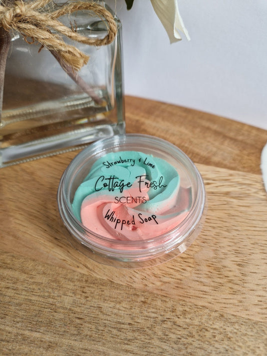 Strawberry & Lime Whipped Soap - Whipped Soap - Cottage Fresh Scents