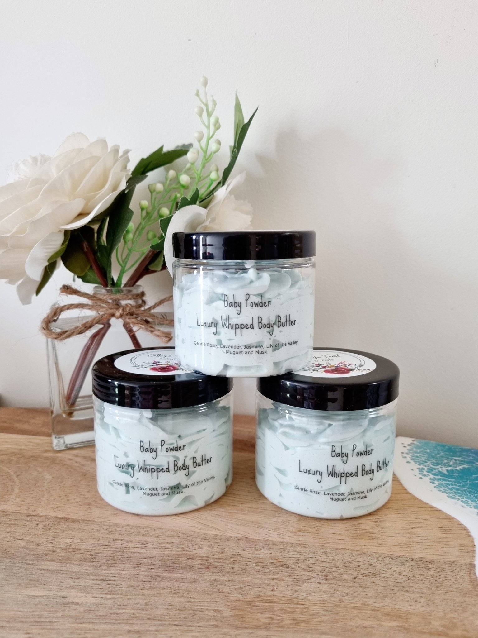 Baby Powder Luxury Whipped Body Butter Mousse - Body Butter - Cottage Fresh Scents