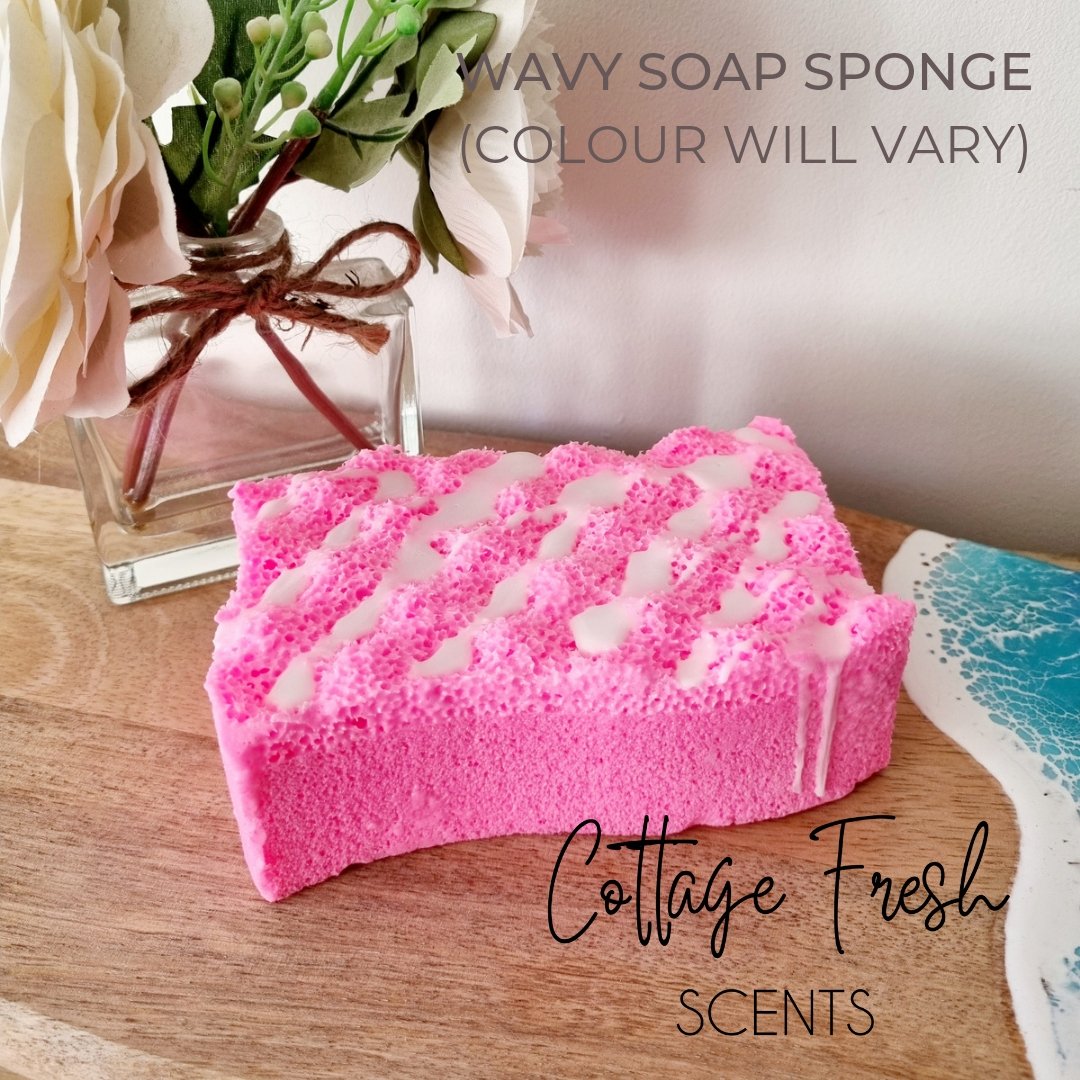 Wavy Sponge LIMITED EDITION - Wavy Soap Infused Exfoliating Massage Sponge ...