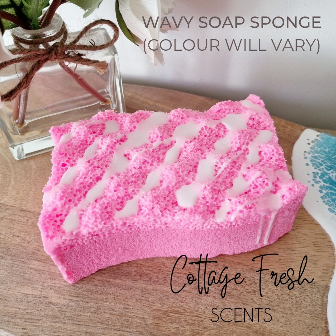 Wavy Sponge LIMITED EDITION - Wavy Soap Infused Exfoliating Massage Sponge ...