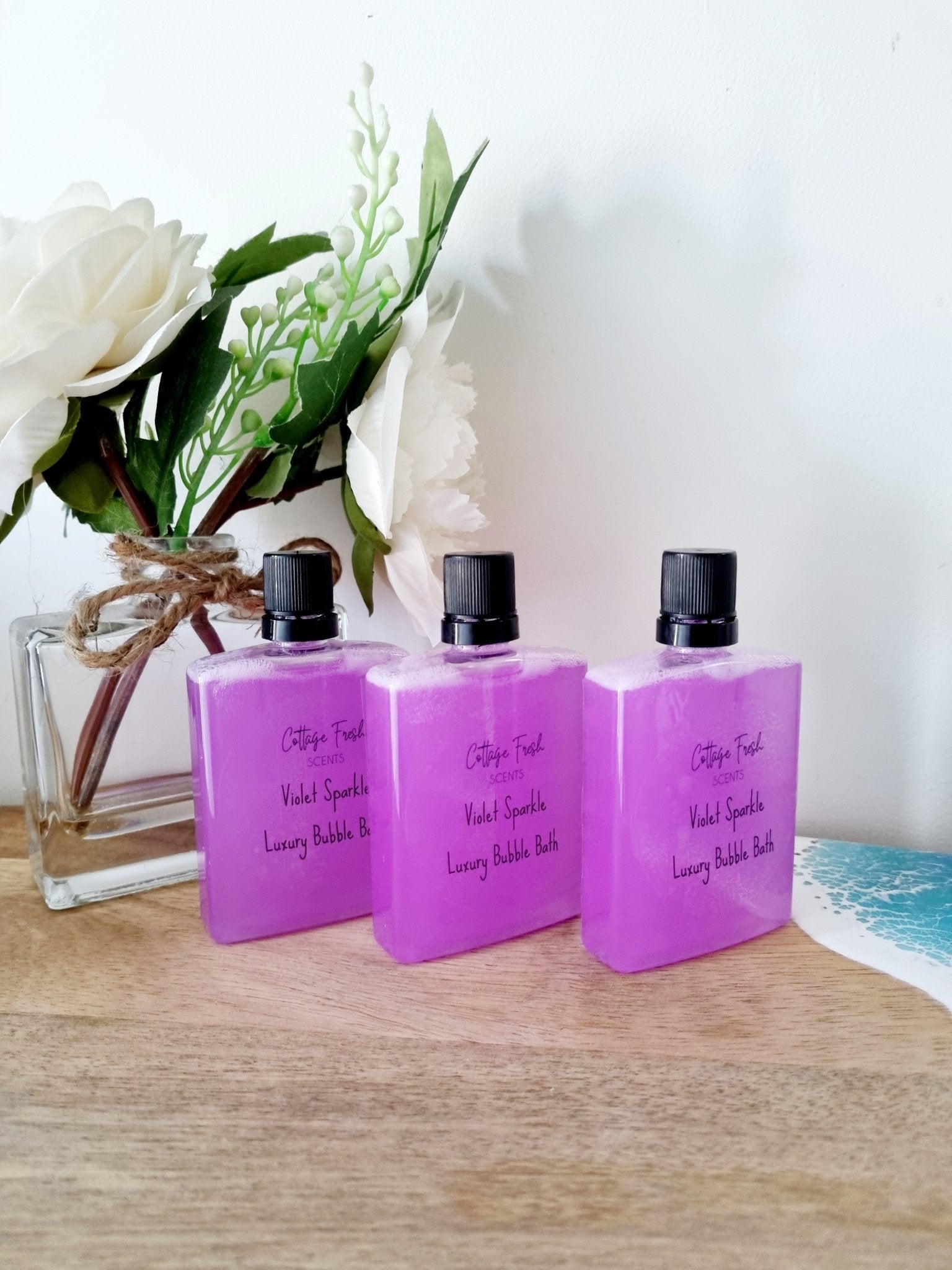 Violet Sparkle Luxury Bubble Bath - Bubble Bath - Cottage Fresh Scents