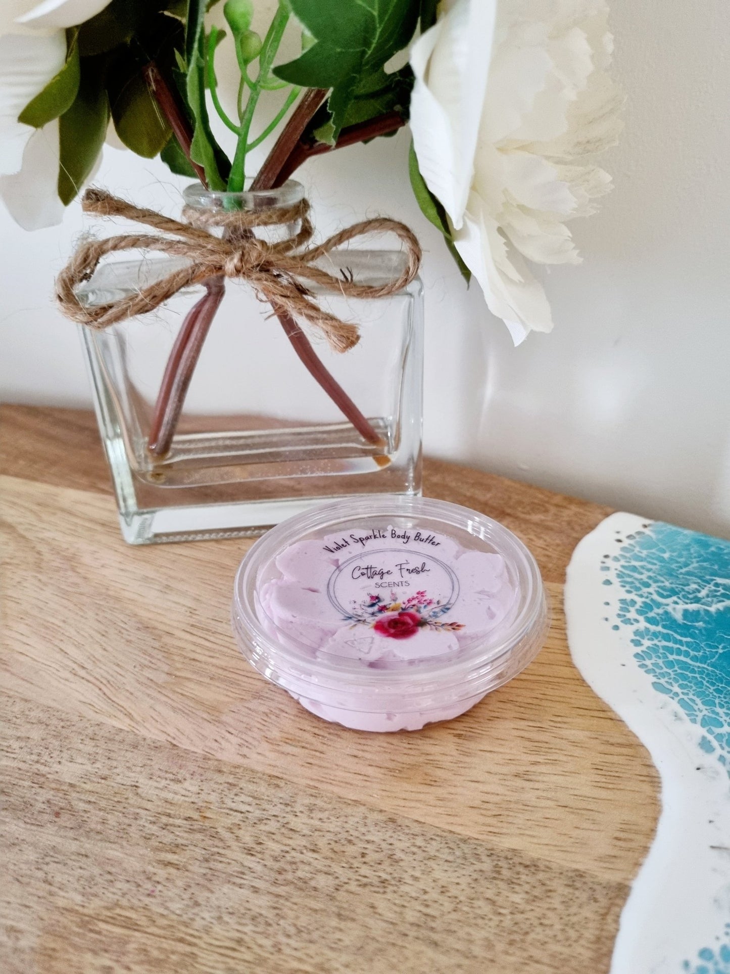 Violet Sparkle Luxury Whipped Body Butter Mousse - Body Butter - Cottage Fresh Scents