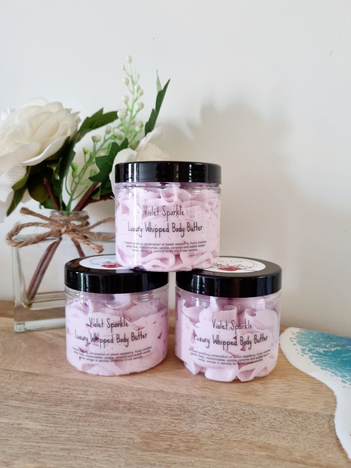 Violet Sparkle Luxury Whipped Body Butter Mousse - Body Butter - Cottage Fresh Scents